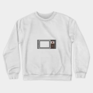 Retro Pixel Art Vintage Television Design Crewneck Sweatshirt